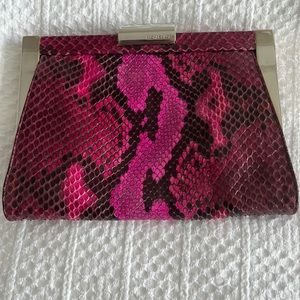 Unique Michael Kors snakeskin small clutch